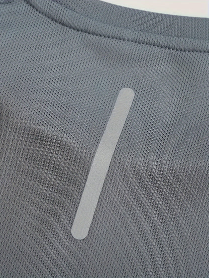 Herr T-shirt Sportig Träningsfunktion Kortärmad för Aktiv Livsstil