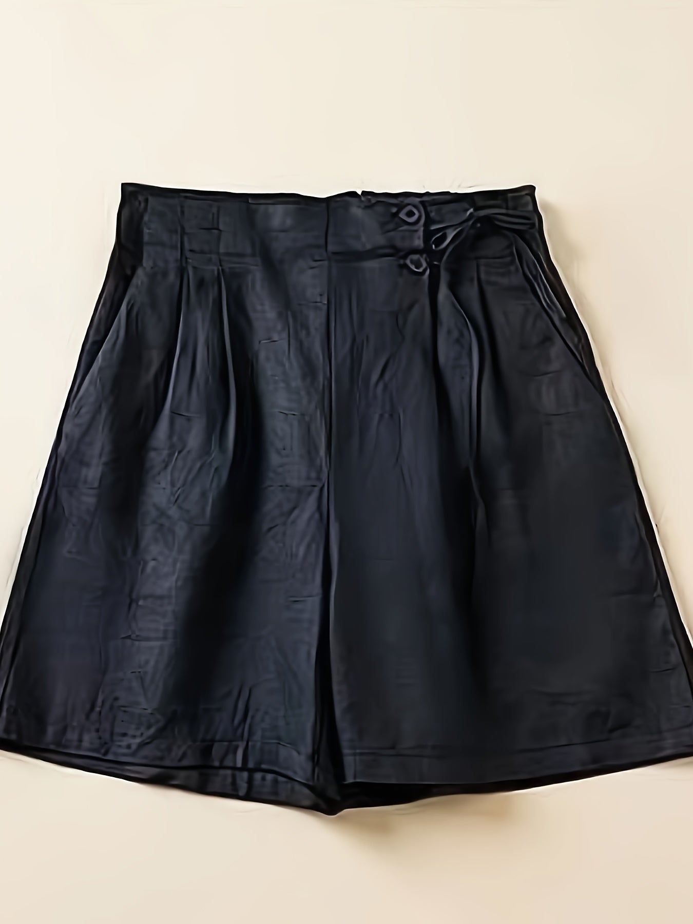 Dam Bermuda Shorts med Hög Midja och Avslappnad Passform – Perfekt för Sommarens Vardag