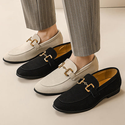 Herrloafer Klassisk Slip-On Snygg Kontorssko för Vardag och Arbete