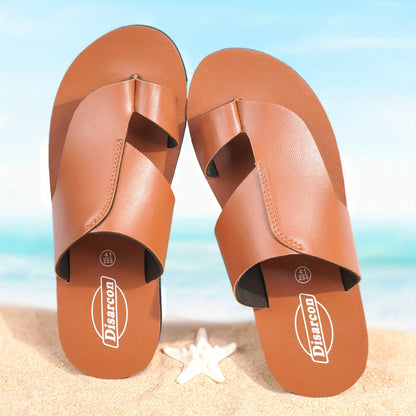 Herrensandaler Vintage Stil för Strand och Vardag – Bekväma och Stilrena Tofflor