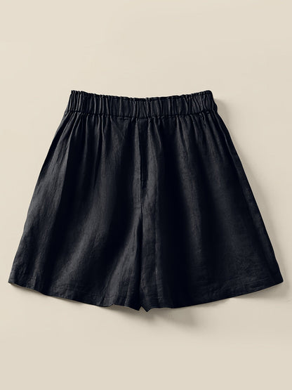 Dam Bermuda Shorts med Hög Midja och Avslappnad Passform – Perfekt för Sommarens Vardag