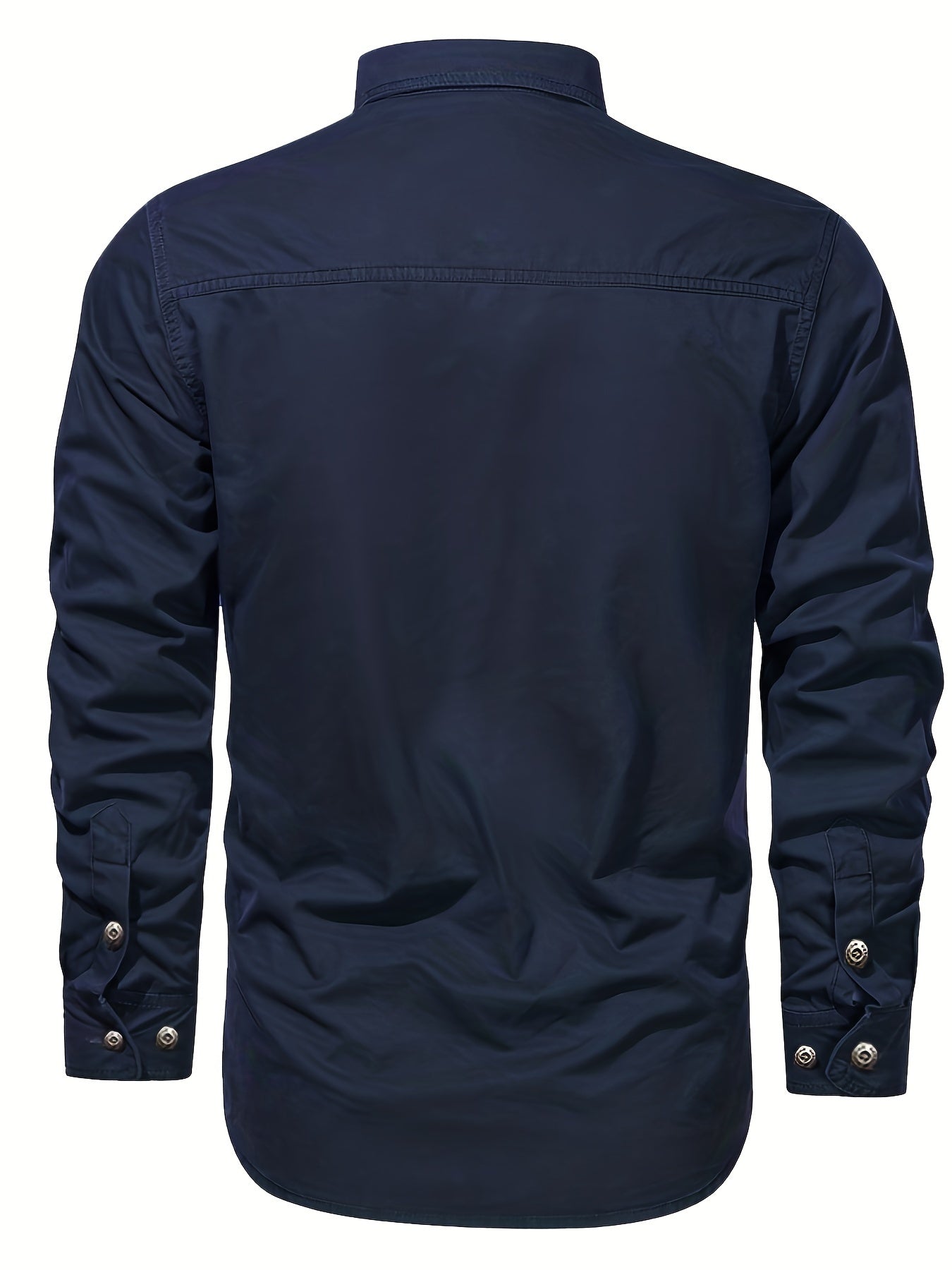 Herrskjorta Outdoor Casual med Fickor – Långärmad, Allround och Stilren