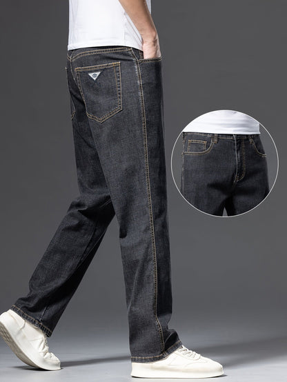 Herrjeans raka ben avslappnad stil för vardag och fritid
