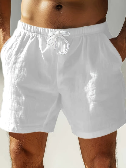 Herrshorts med dragsko – Boho stil för strand och fritid