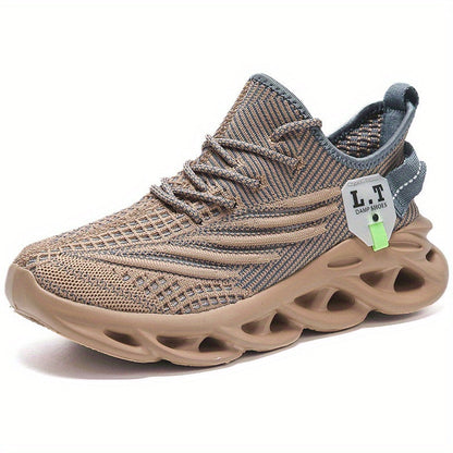 Herr Sneakers Sportiga Löparskor med Modern Design – Bred Passform och Unik Sula