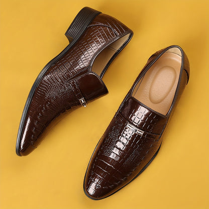 Herr Elegant Loafer Skor – Formell och Vardagsstil, Slip-on med Modern Design