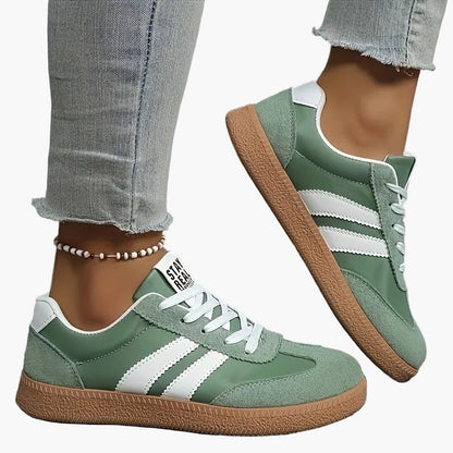 Dam Sneakers Retro Stil Vardagsträningsskor Avslappnad Komfort