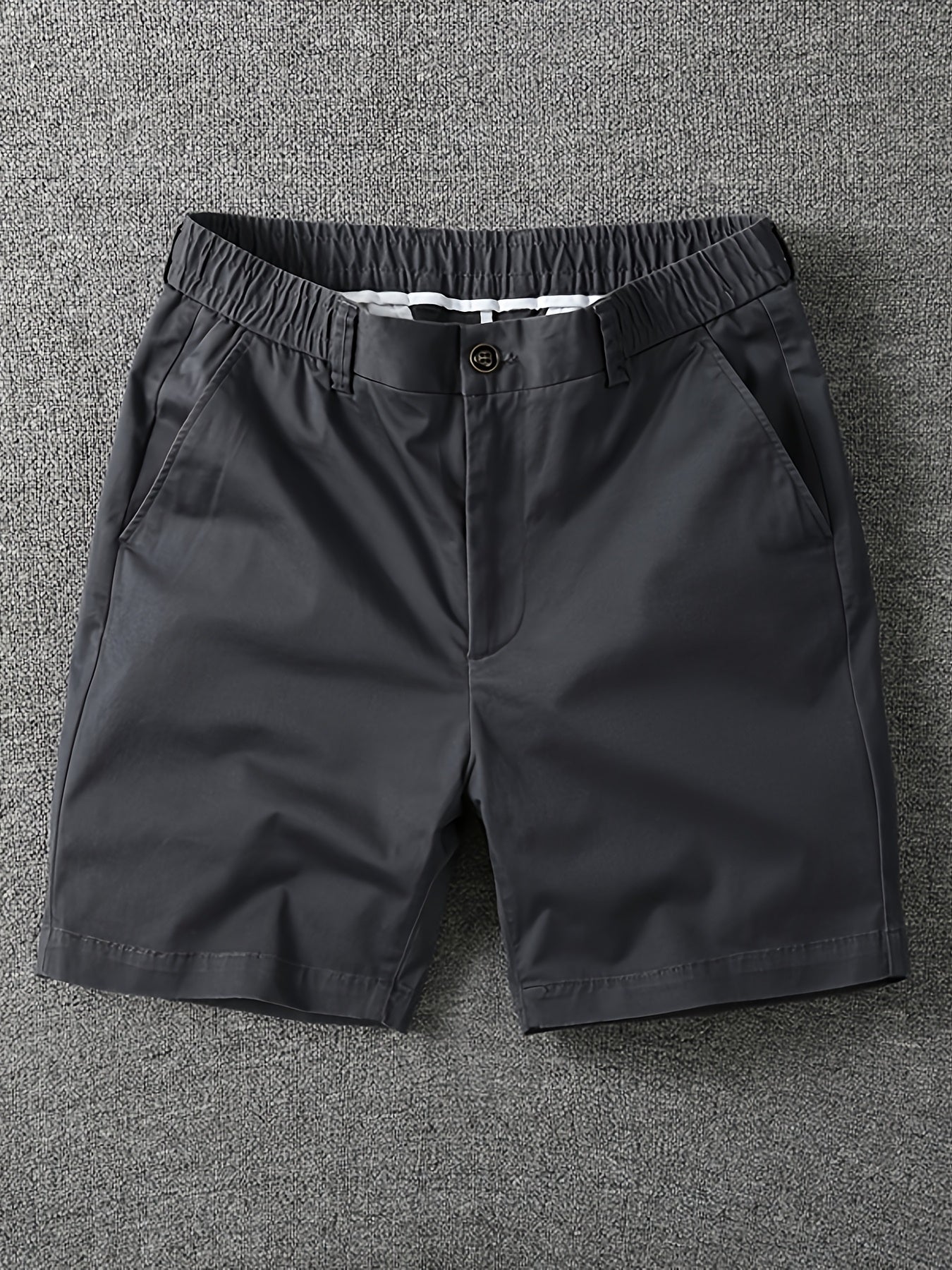 Herrarnas klassiska vardagsshorts med elastisk midja – stilrena och bekväma för fritid och stadsliv