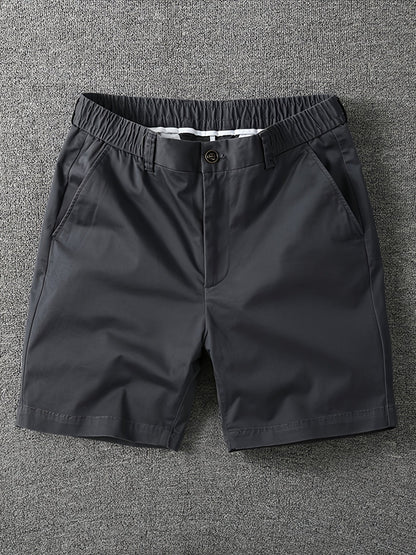 Herrarnas klassiska vardagsshorts med elastisk midja – stilrena och bekväma för fritid och stadsliv
