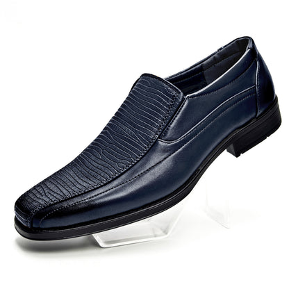 Herr Business Slip-On Skor med Fyrkantig Tå för Utomhus och Vardag