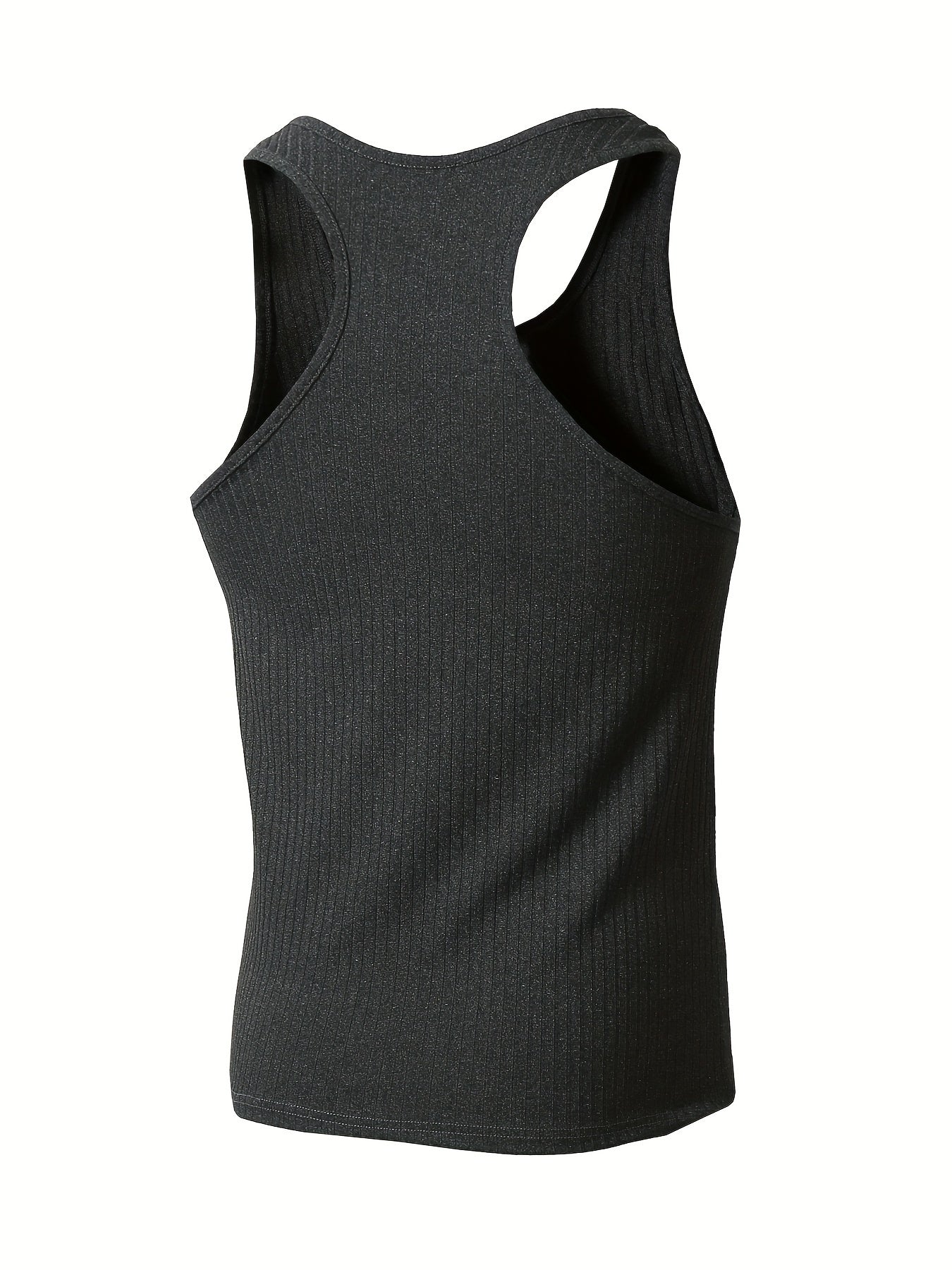 Herrlinne 3-pack Ribbad Sportig Tanktopp för Träning och Vardag