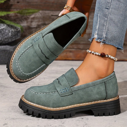 Damloafers med grov sula och modern design – Perfekta vardagsskor för stil och komfort