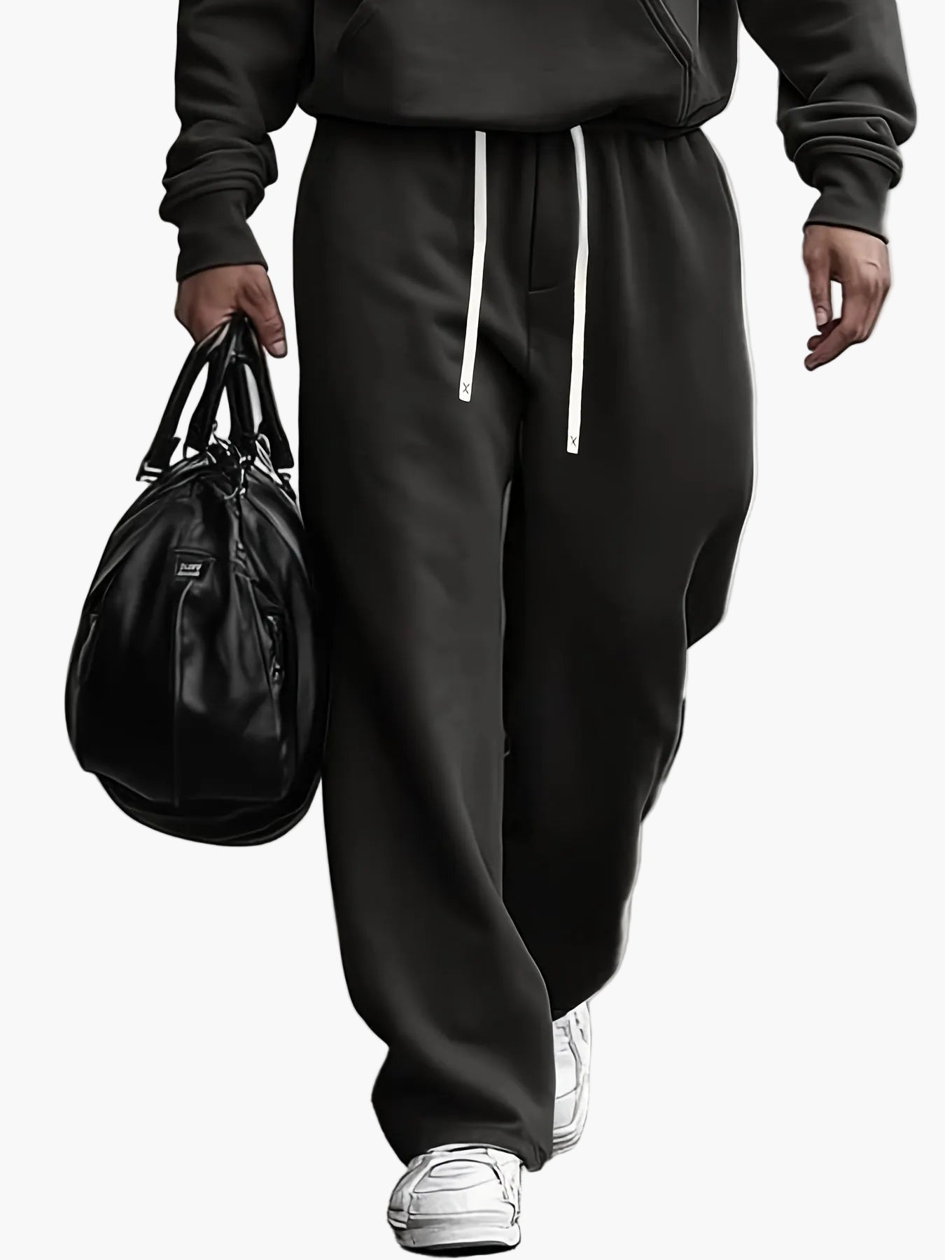 Herrset med Hoodie och Joggingbyxor – Ledig och Trendig Streetwear för Vardag och Träning