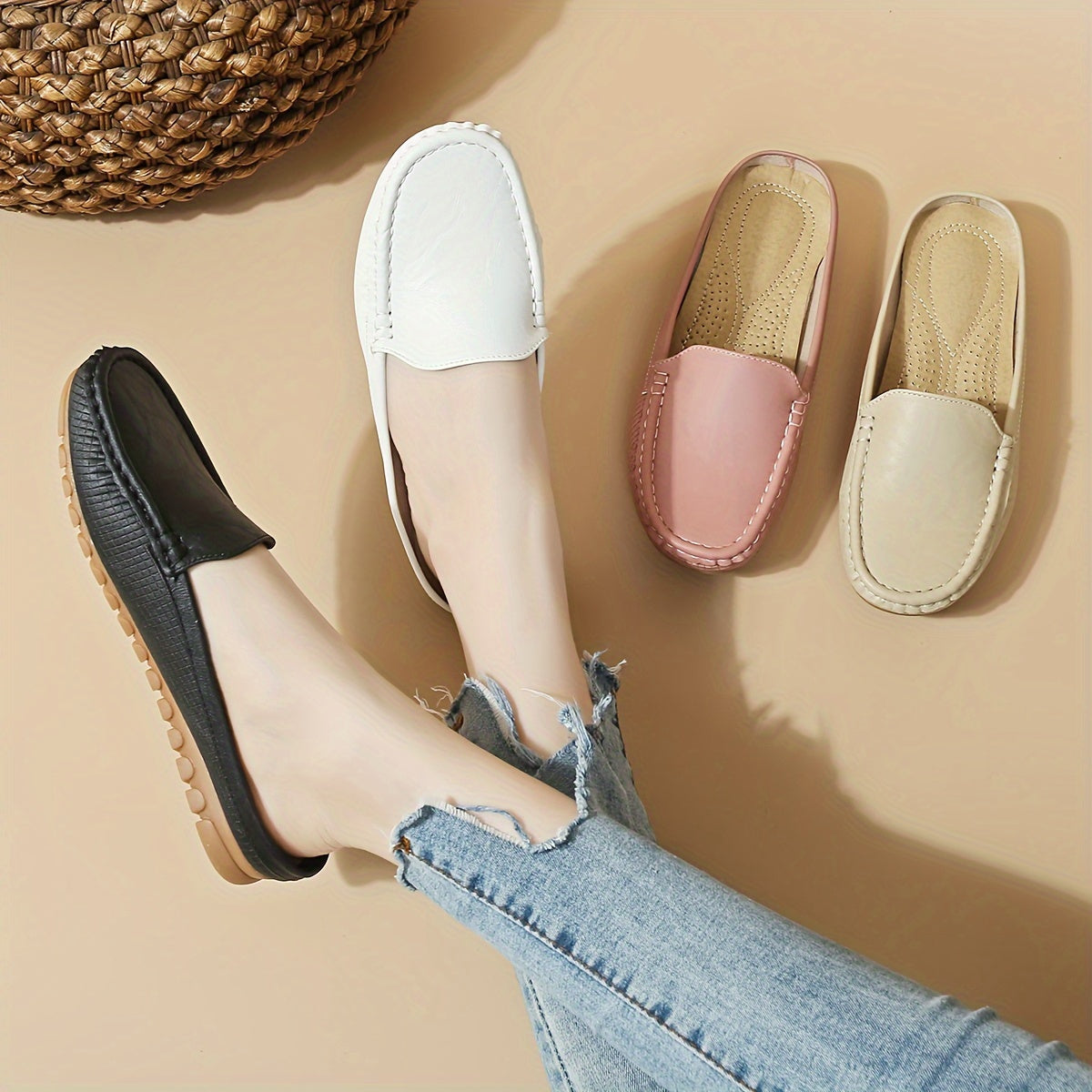 Damloafers med klassisk preppy-stil och komfort för vardagsbruk