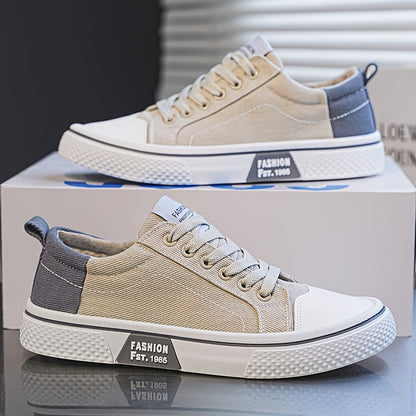 Herr Sneakers Låg Modell Retro Skatestil – Mode och Komfort för Vardagsbruk