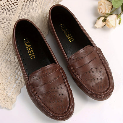 Damloafers Klassisk Stil Flexibel Bekväm Vardags- och Kontorssko
