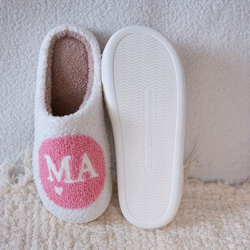 Damtofflor Slip-in Mjuk Spa-stil med MAMA-motiv – Perfekt Present för Mamma, Inomhus Fritid