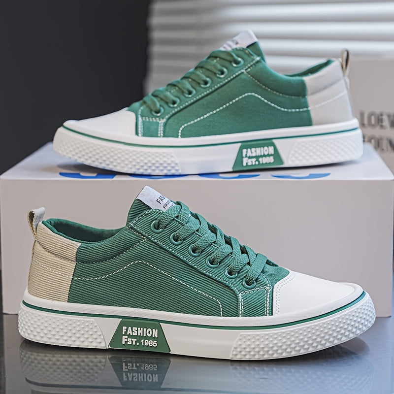 Herr Sneakers Låg Modell Retro Skatestil – Mode och Komfort för Vardagsbruk