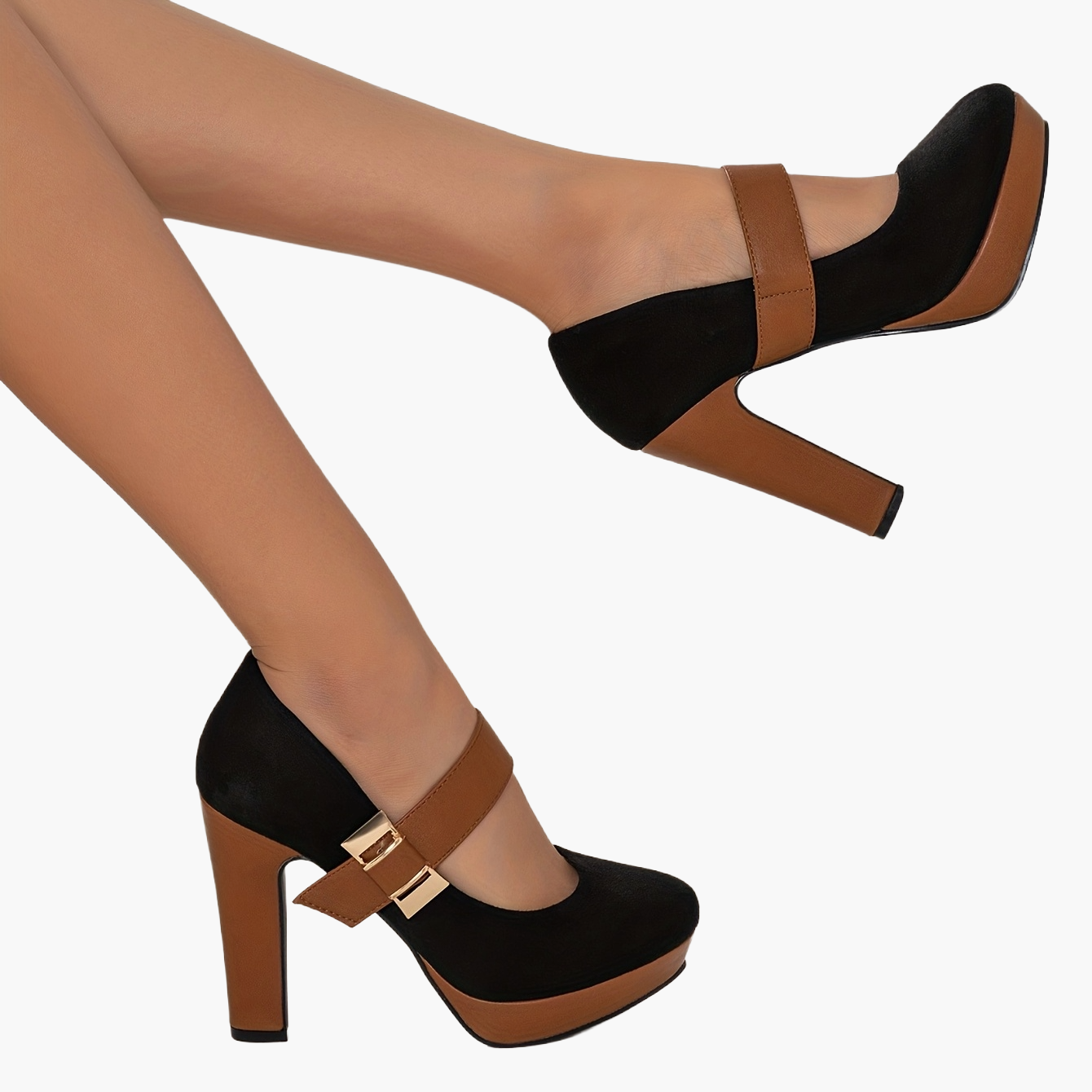Dam Elegant Mary Jane Pumps med Hög Klack för Fest och Vardag