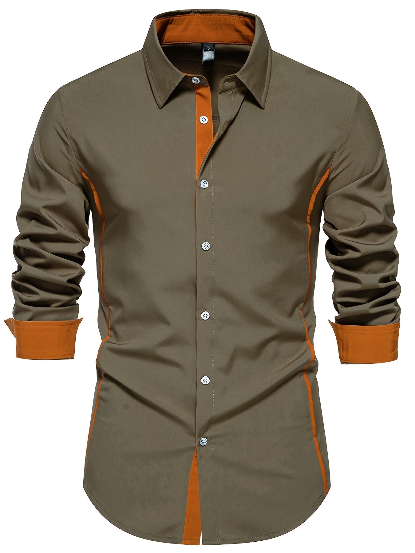 Herr Skjorta Slim Fit Elegant Design för Vardag och Fest