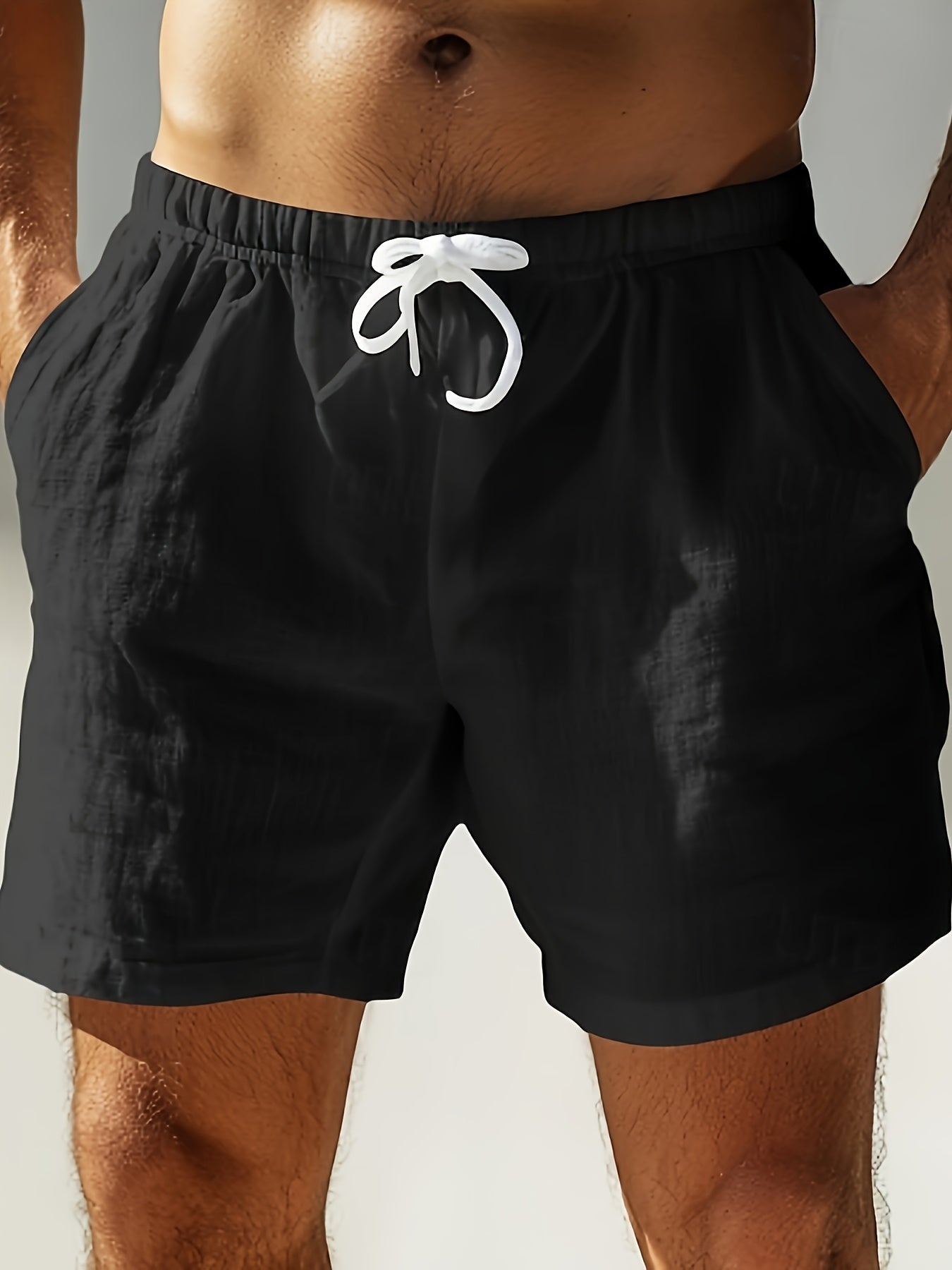 Herrshorts med dragsko – Boho stil för strand och fritid