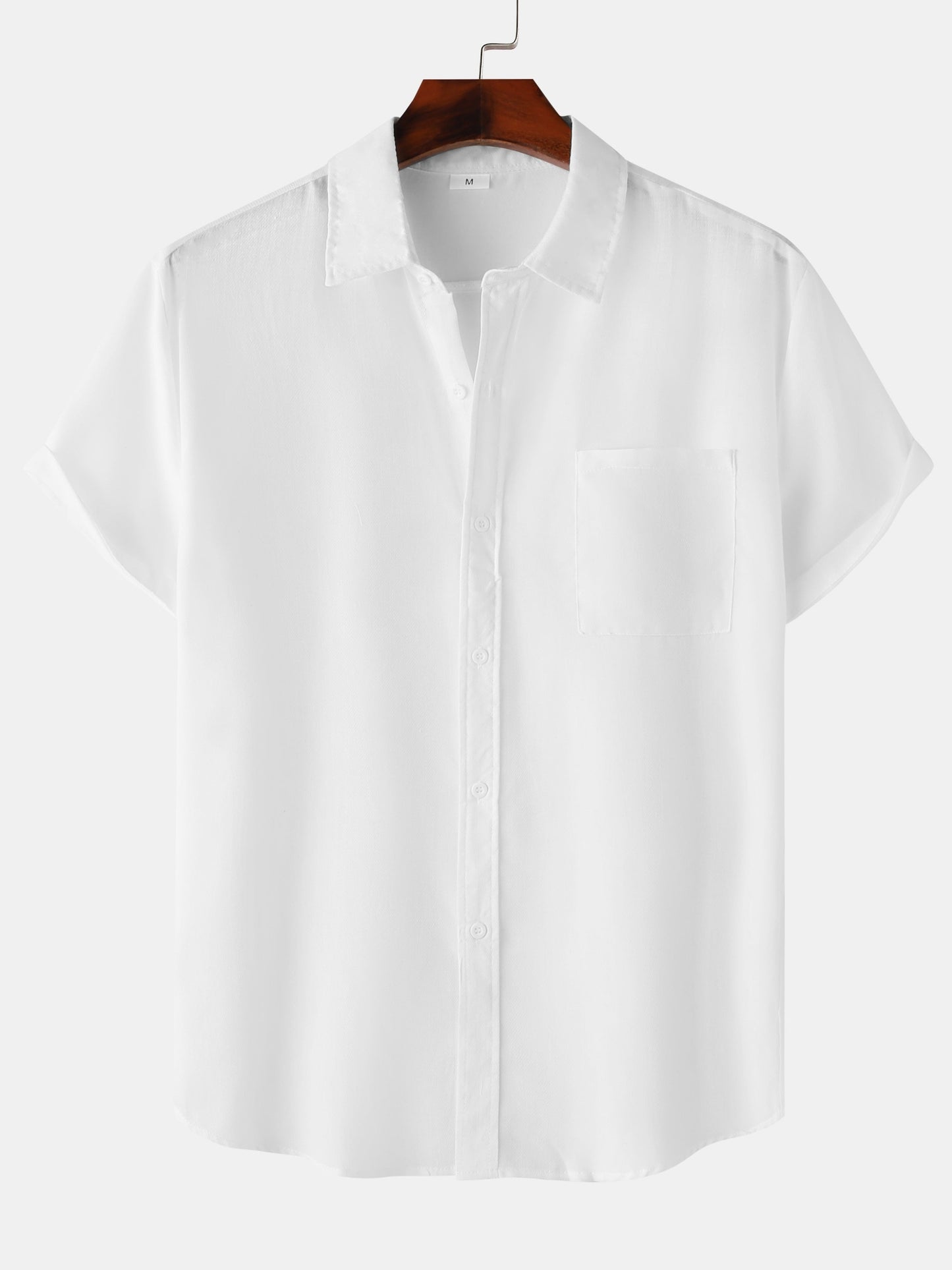 Herr Skjorta Kortärmad Avslappnad Stil för Sommar och Helg