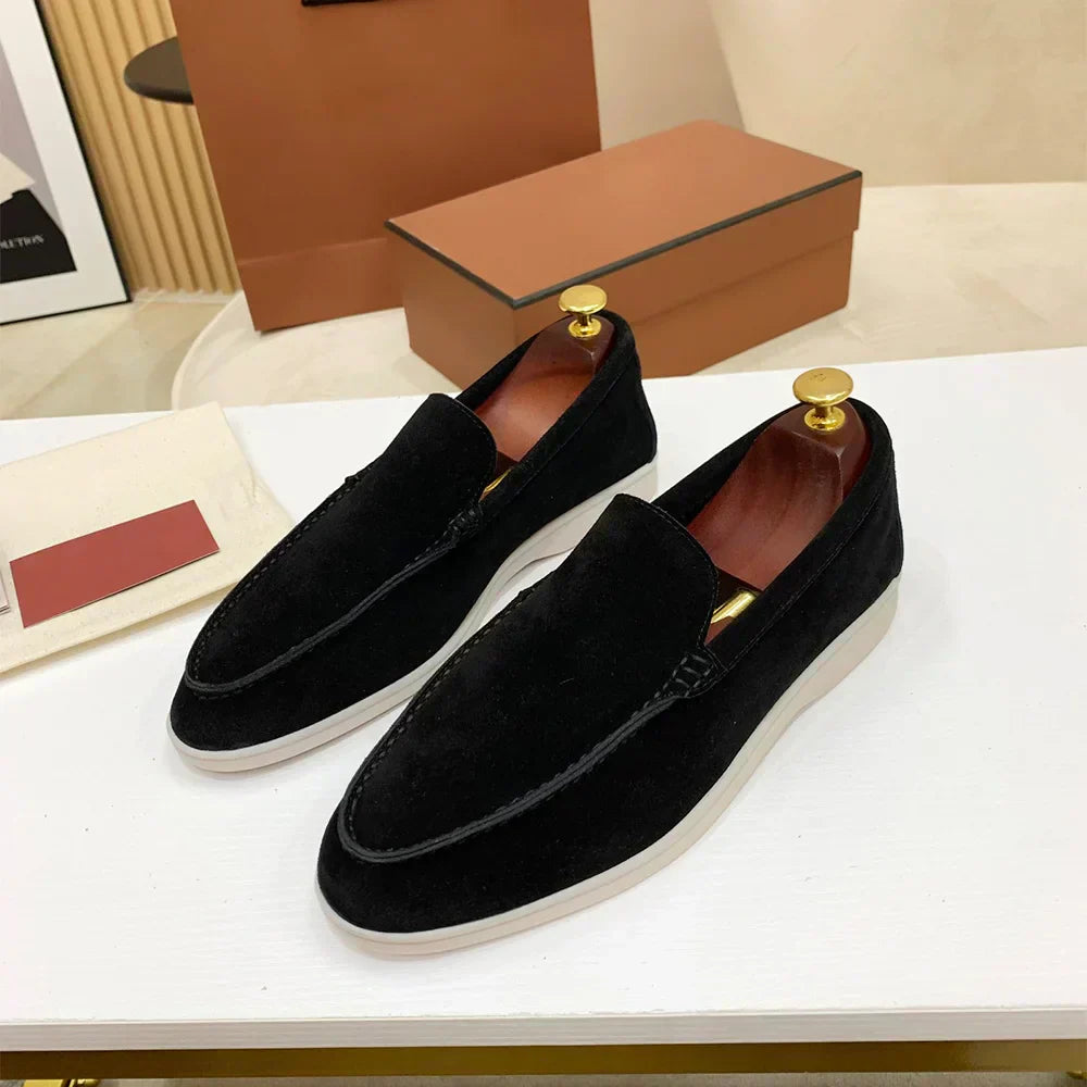 Herrloafers Klassisk Slip-on Stil för Kontor och Fritid
