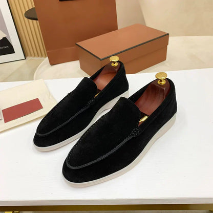 Herrloafers Klassisk Slip-on Stil för Kontor och Fritid