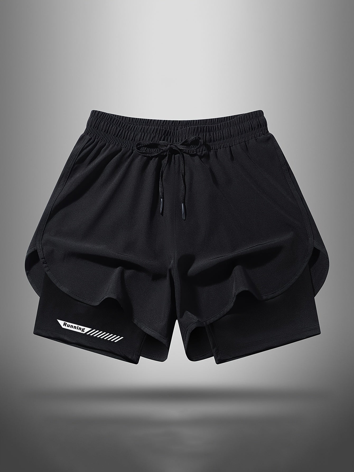 Herr Sportshorts med Innerbyxa – Löpning och Träning