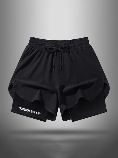 Herr Sportshorts med Innerbyxa – Löpning och Träning