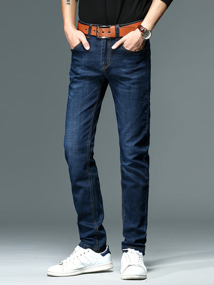 Herr Jeans Slim Fit Vardagsbyxa Modern Stil Weekend Casual