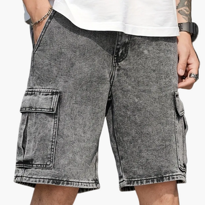 Herr Bermuda Shorts med Fickor – Avslappnad Stil för Vardagsbruk och Fritid