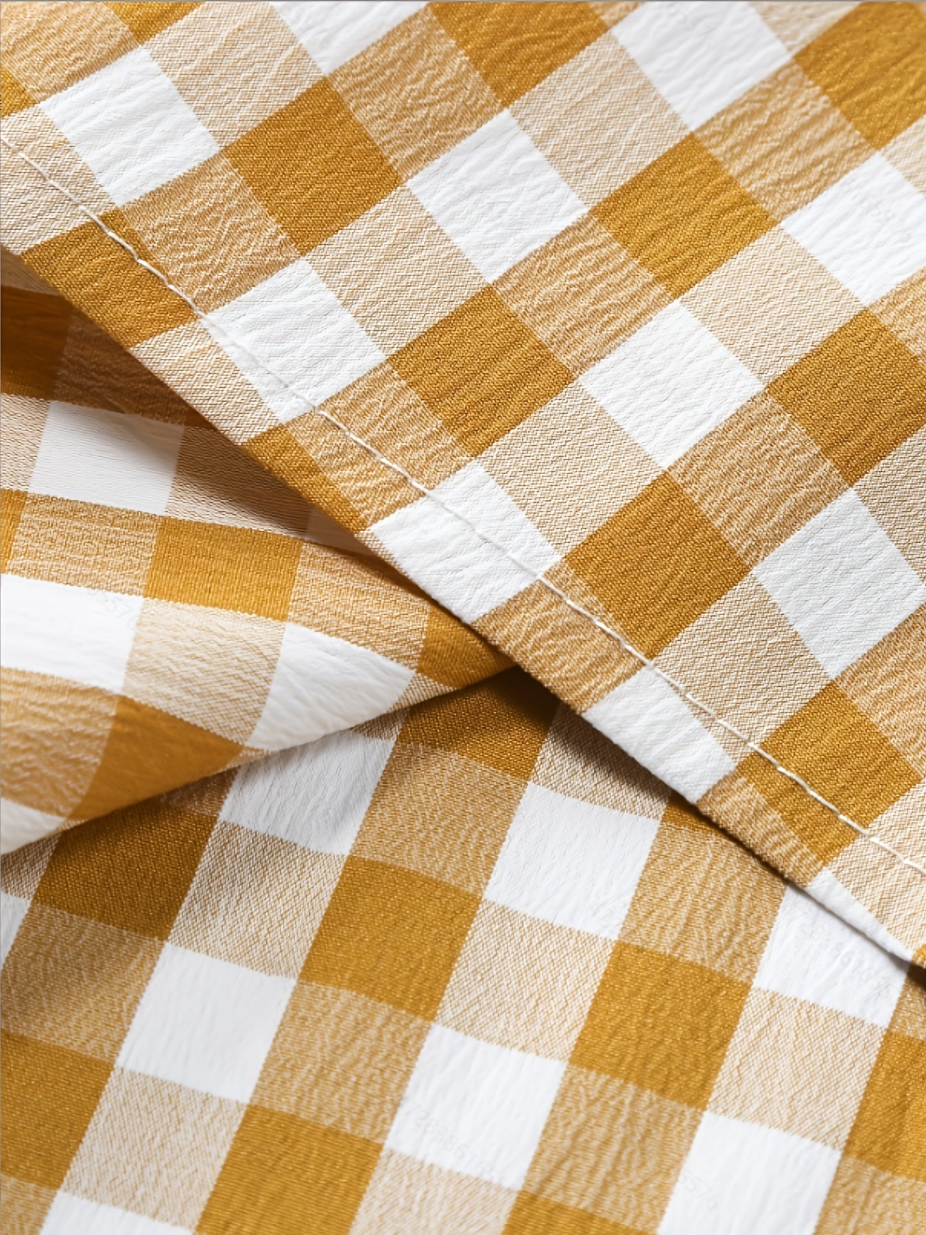 Herr Skjorta Kortärmad Rutig Button-Down för Avslappnad och Modern Stil