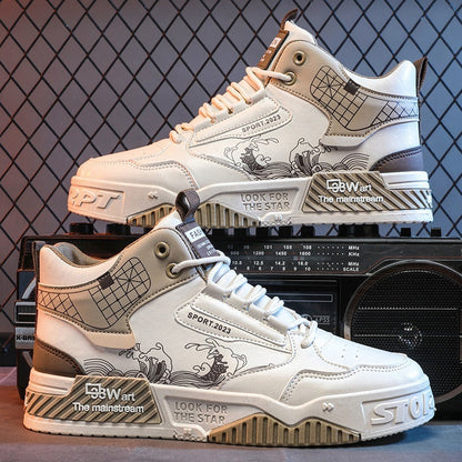 Oliver – Moderiktiga Höga Sneakers för Män