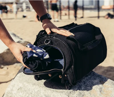 Herr Elegant Duffle Plaggväska Resväska Multifunktion för Affärsresor och Weekend