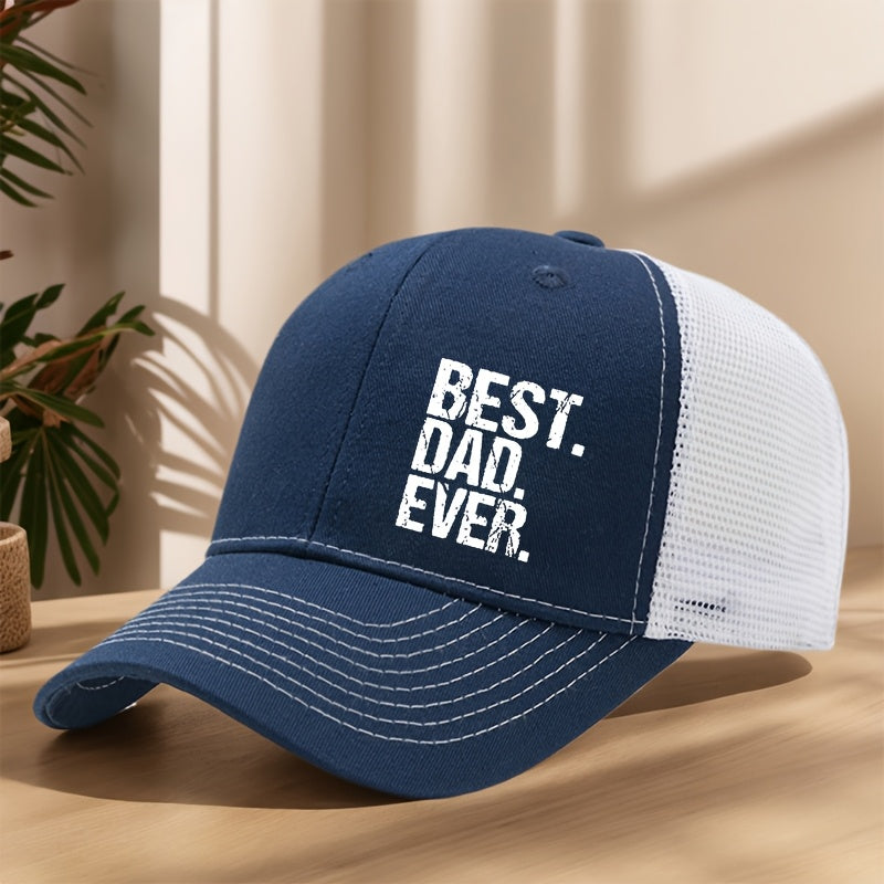 Herrkeps truckermodell med text – Best Dad Ever – Perfekt present till pappa