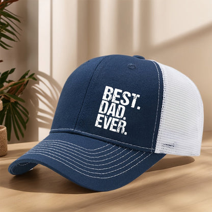 Herrkeps truckermodell med text – Best Dad Ever – Perfekt present till pappa