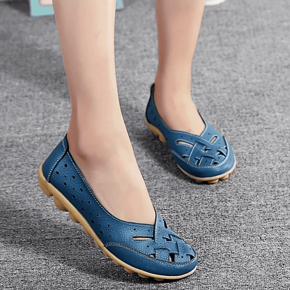 Dam Ballerinaskor Slip-on Klassiska Flats för Vardag och Sommar