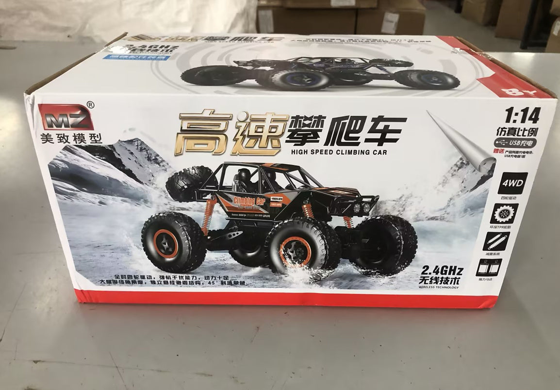 RC Monstertruck för Barn och Familjeunderhållning – Fjärrstyrd Bil 1:14, Offroad, 6 Kanaler