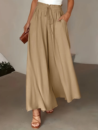Dam Palazzobyxor Vida Ben Paperbag Midja Elegant Vardagsstil