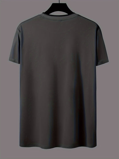 Herr T-shirt med tryck "CHICAGO" – Trendig och avslappnad streetwear