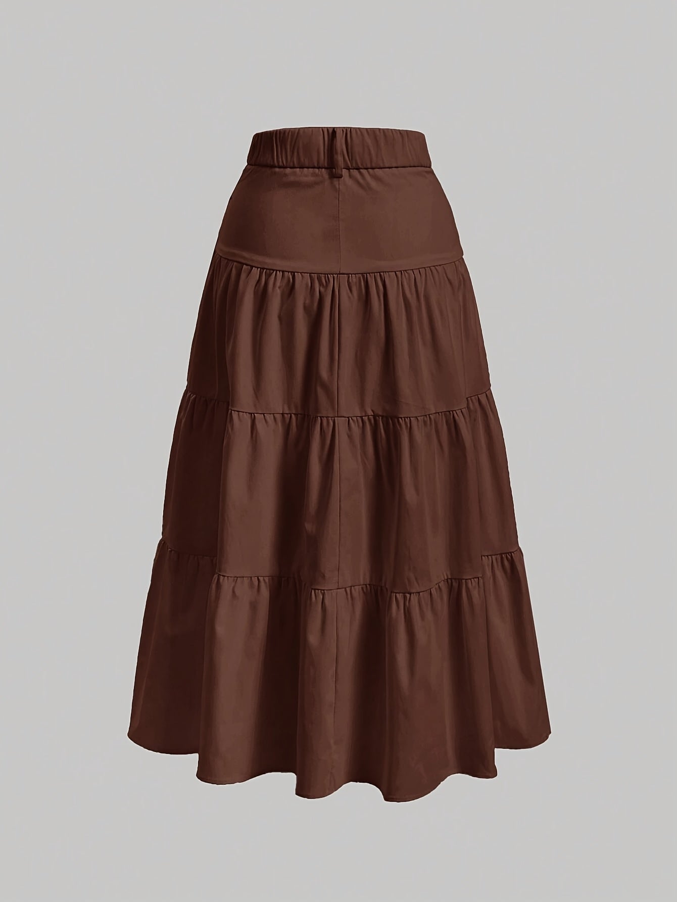 Dam Kjol A-linje Elegant Hög Midja Vår/Sommar