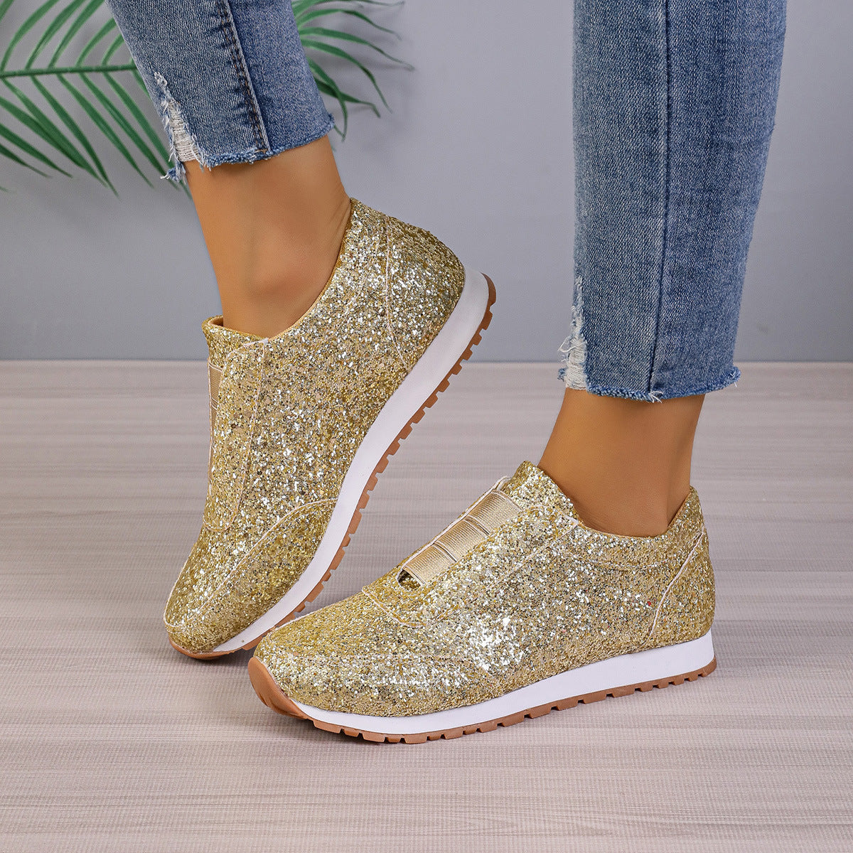 Leanne – Paljettprydda Casual Damskor