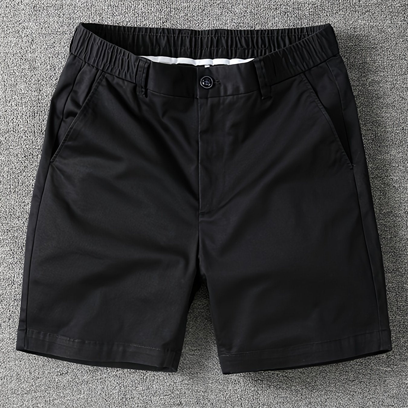 Herrarnas klassiska vardagsshorts med elastisk midja – stilrena och bekväma för fritid och stadsliv