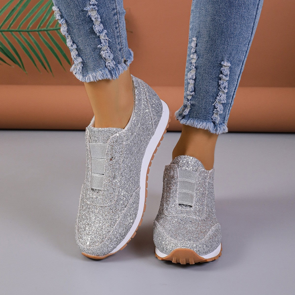 Leanne – Paljettprydda Casual Damskor