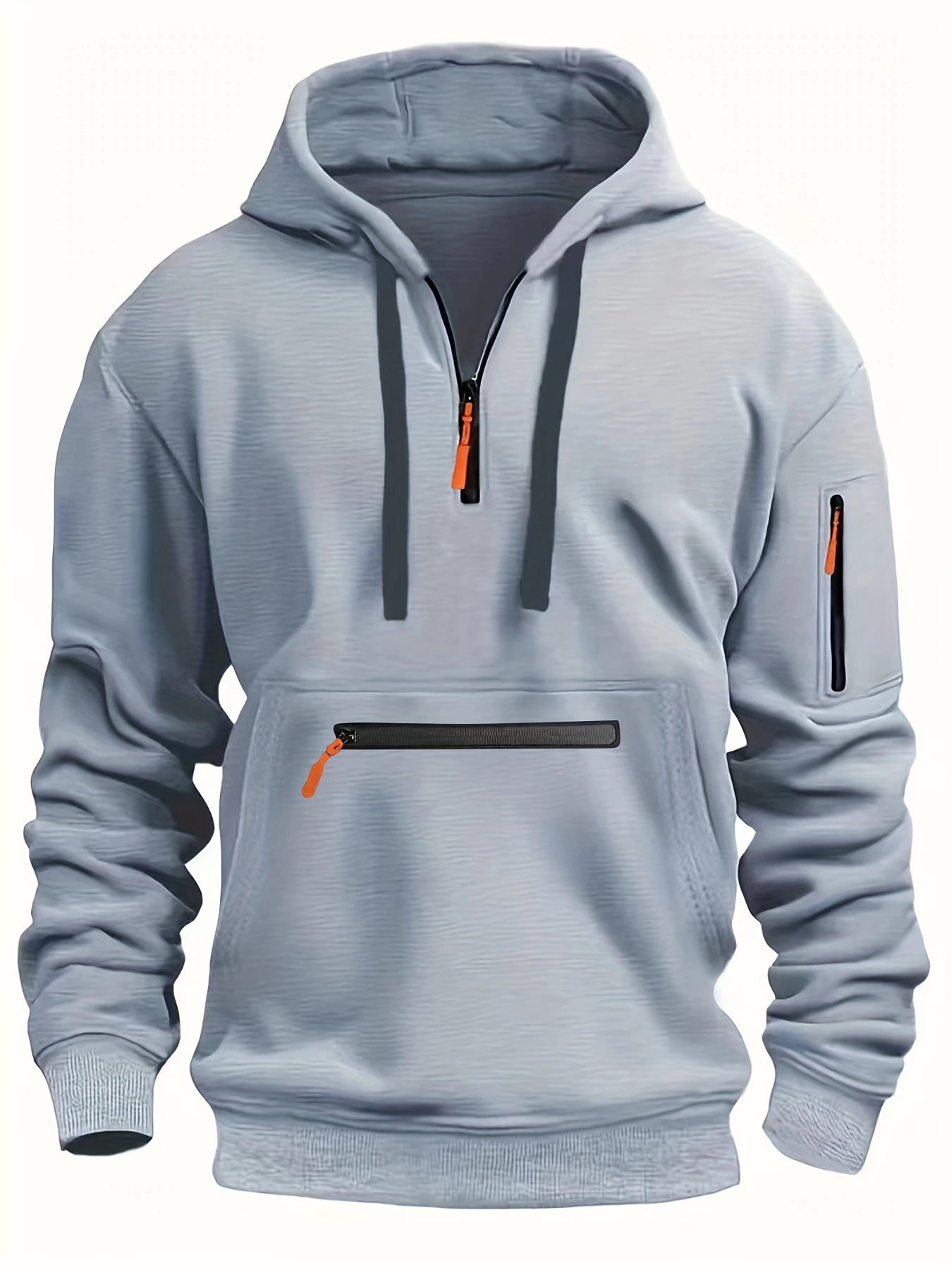 Nils - Praktisk hoodie med flera fickor för herrar