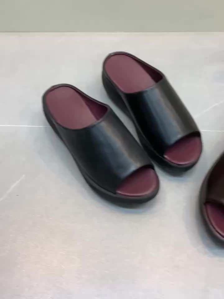 Dam Sandaler Plattform Slip-in Minimalistisk Stil Vardagsanvändning