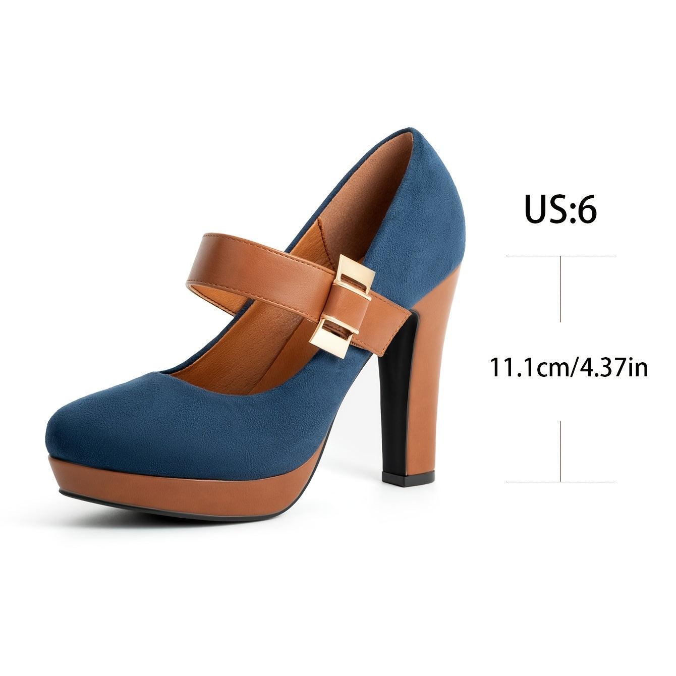 Dam Elegant Mary Jane Pumps med Hög Klack för Fest och Vardag