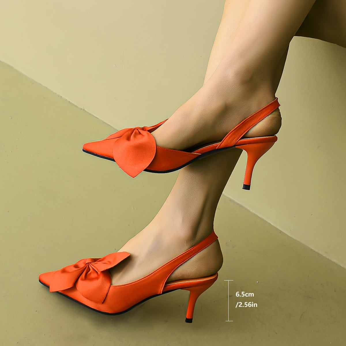 Dam Festskor med Rosett och Spetsig Tå – Eleganta Stilettklackar för Fest och Bröllop