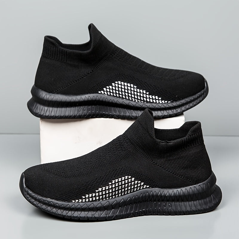 Herrar Sneakers Lättviktiga Slip-On Vardagslöparskor Streetstil